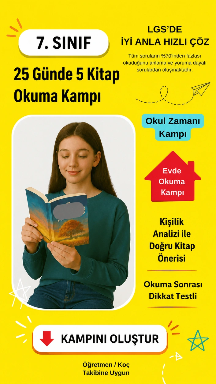 25 Günde 5 Kitap Okuma Kampı