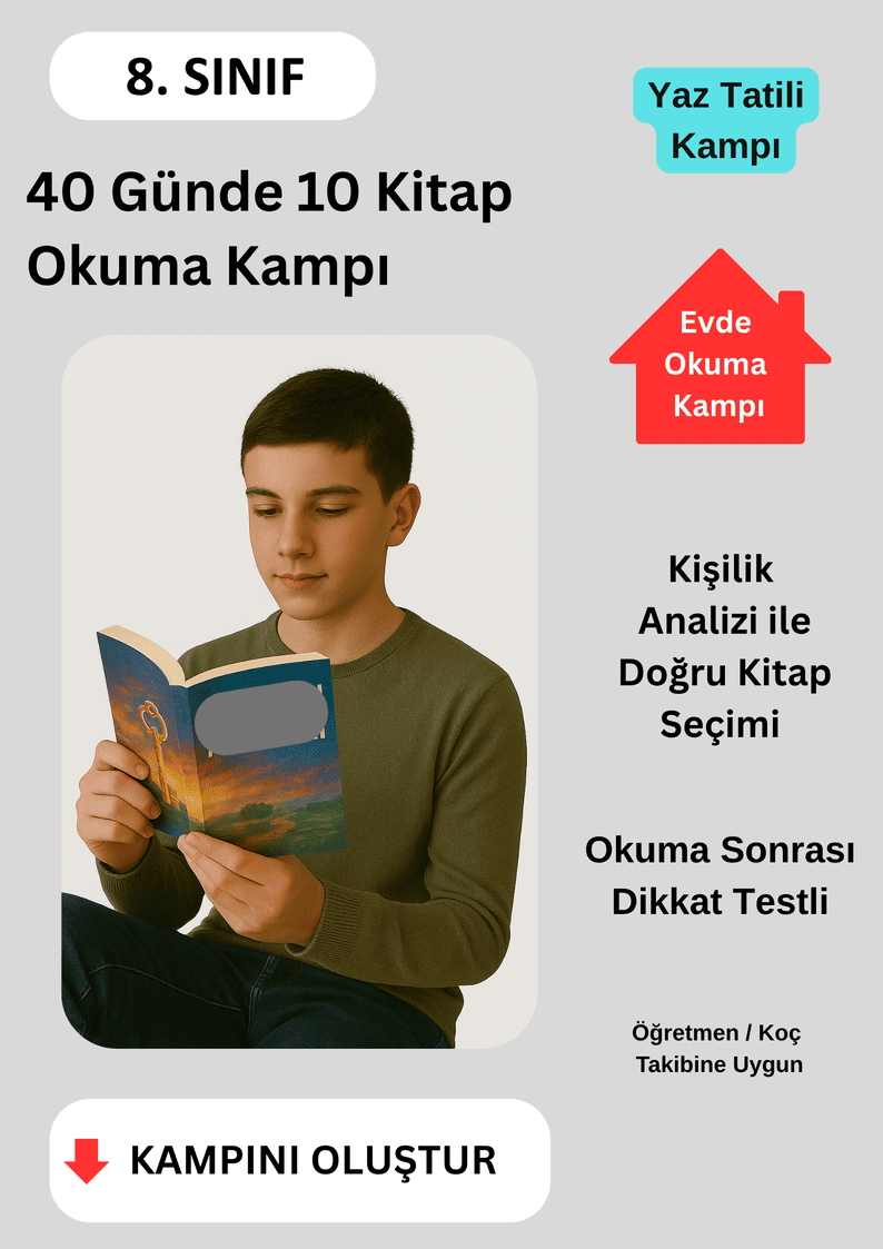 40 Günde 10 Kitap Okuma Yaz Tatili Kampı