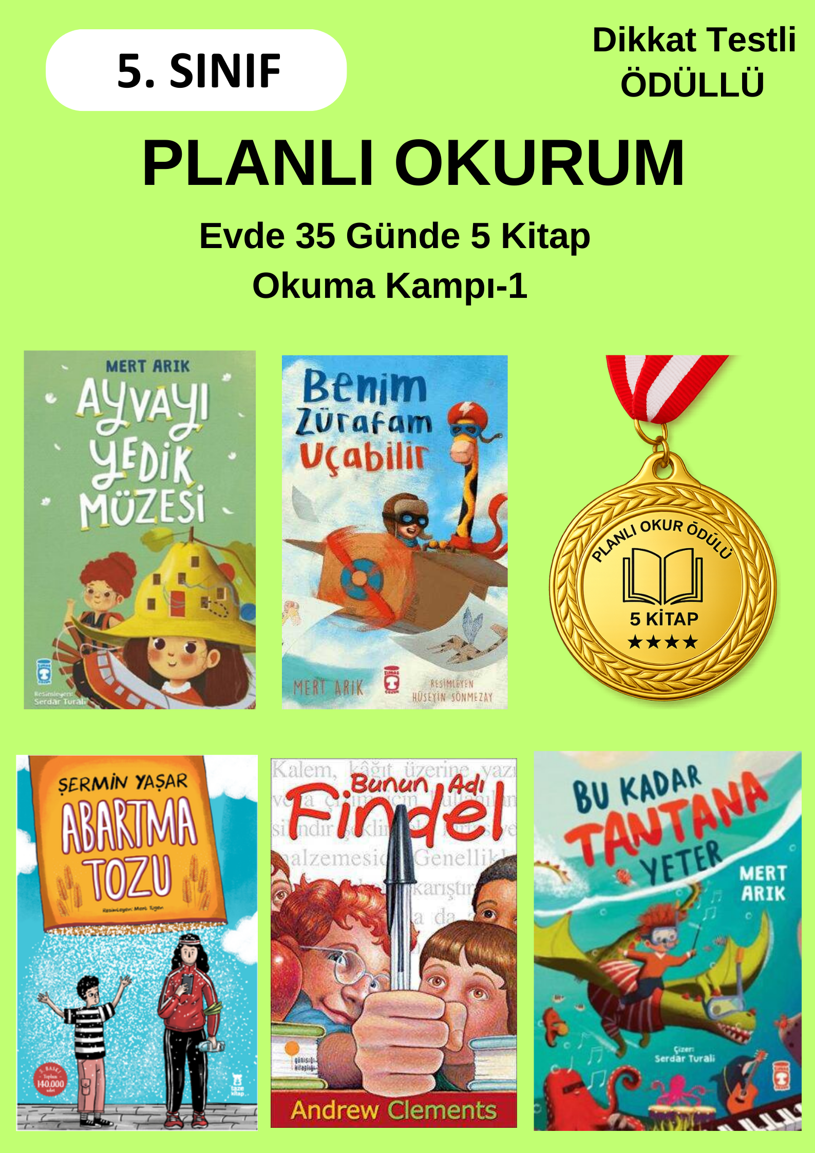 70 Günde 5 Kitap Okuma Kampı