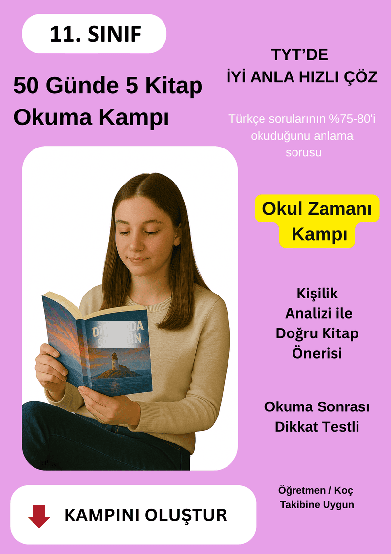 50 Günde 5 Kitap Okuma Kampı