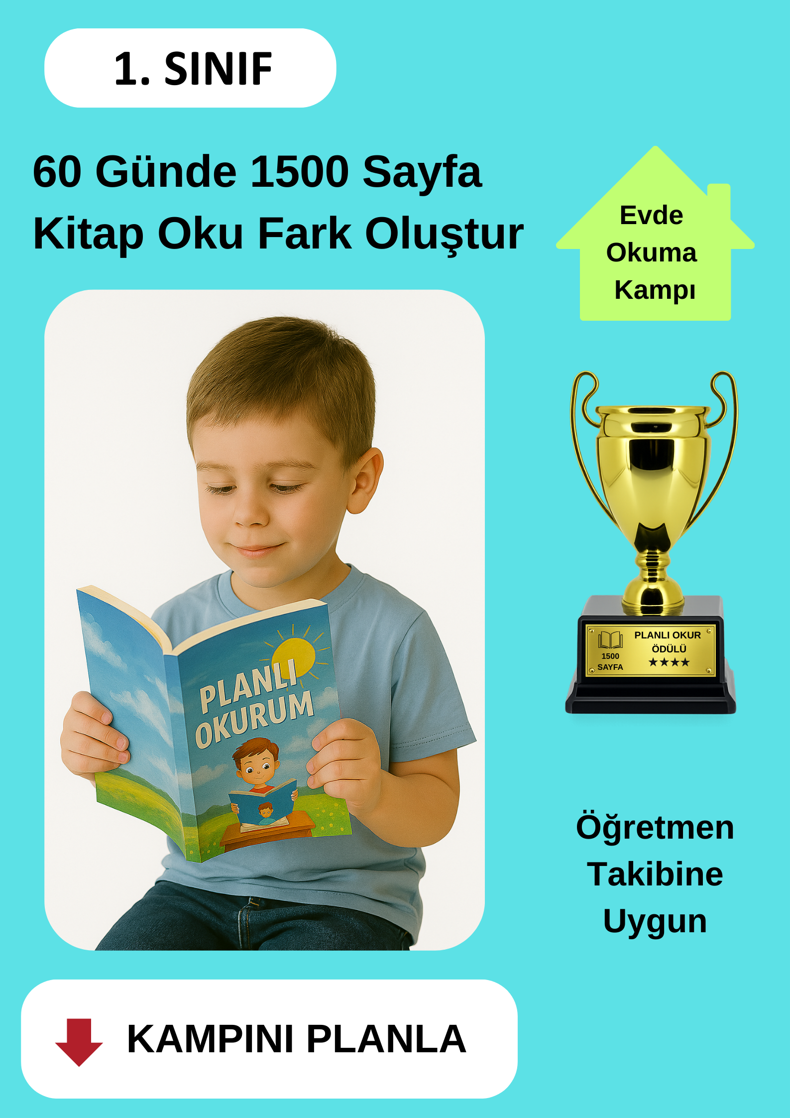 60 Günde 1500 Sayfa Kitap Okuma Kampı (KUPA ÖDÜLLÜ)