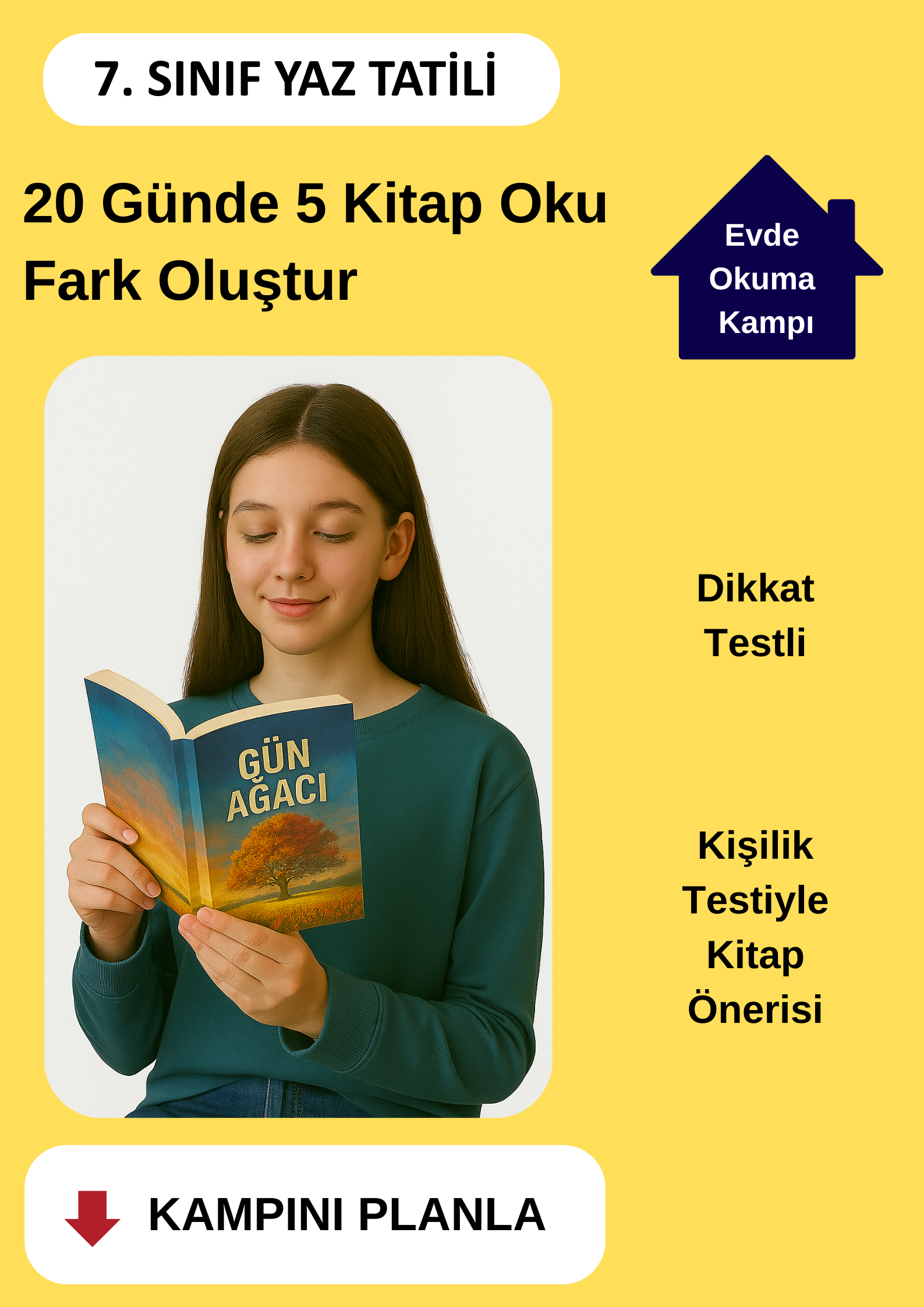 20 Günde 5 Kitap Okuma Kampı