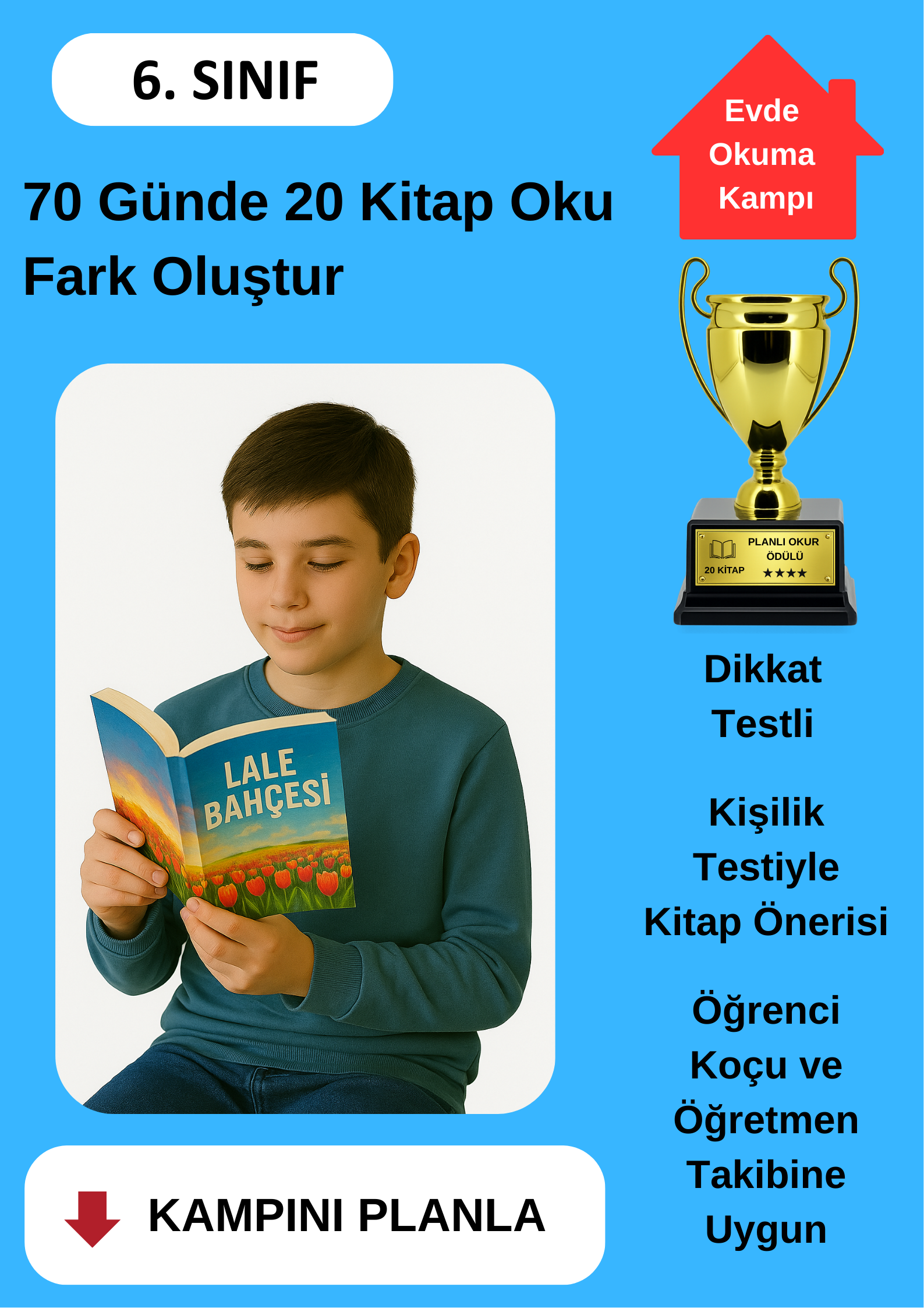 70 Günde 20 Kitap Okuma Kampı (KUPA ÖDÜLLÜ)