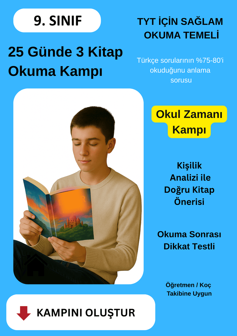 25 Günde 3 Kitap Okuma Kampı