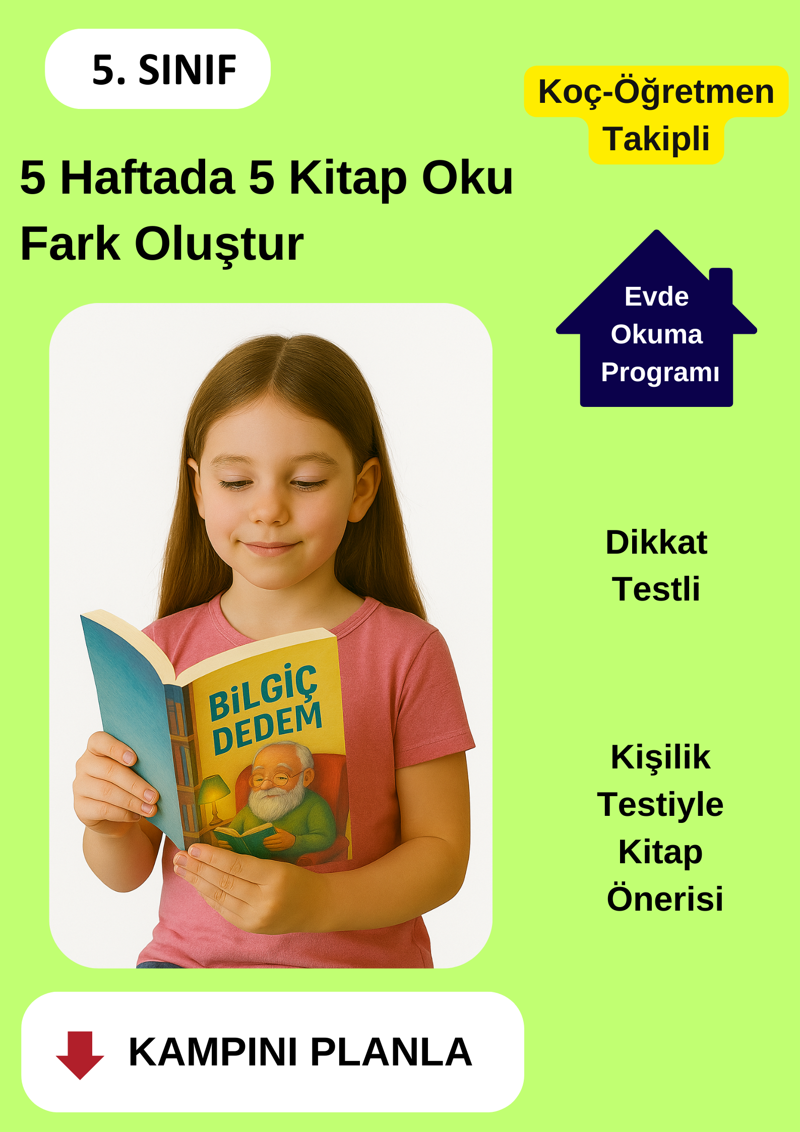 5 Haftada 5 Kitap Okuma Programı