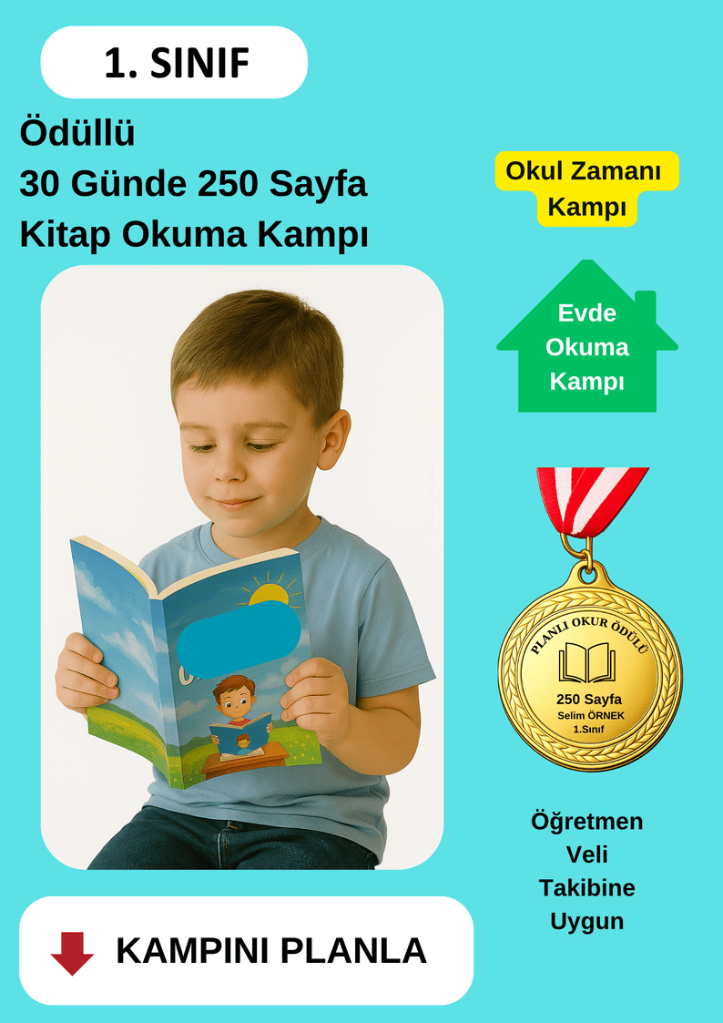 Madalya Ödüllü 30 Günde 250 Sayfa Kitap Okuma Kampı