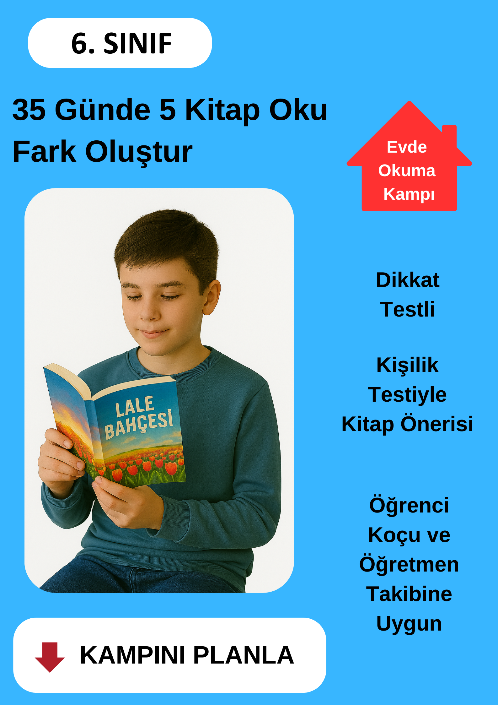 100 Günde 15 Kitap Okuma Kampı (PLAKET ÖDÜLLÜ)