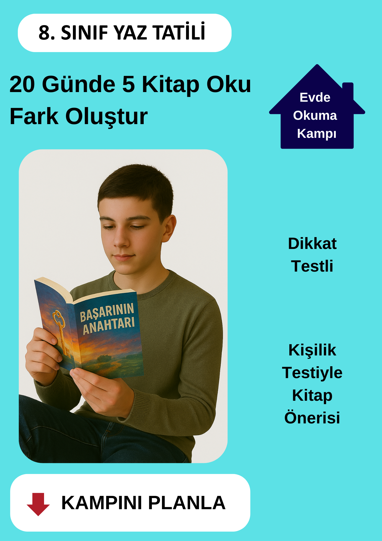 20 Günde 5 Kitap Okuma Kampı