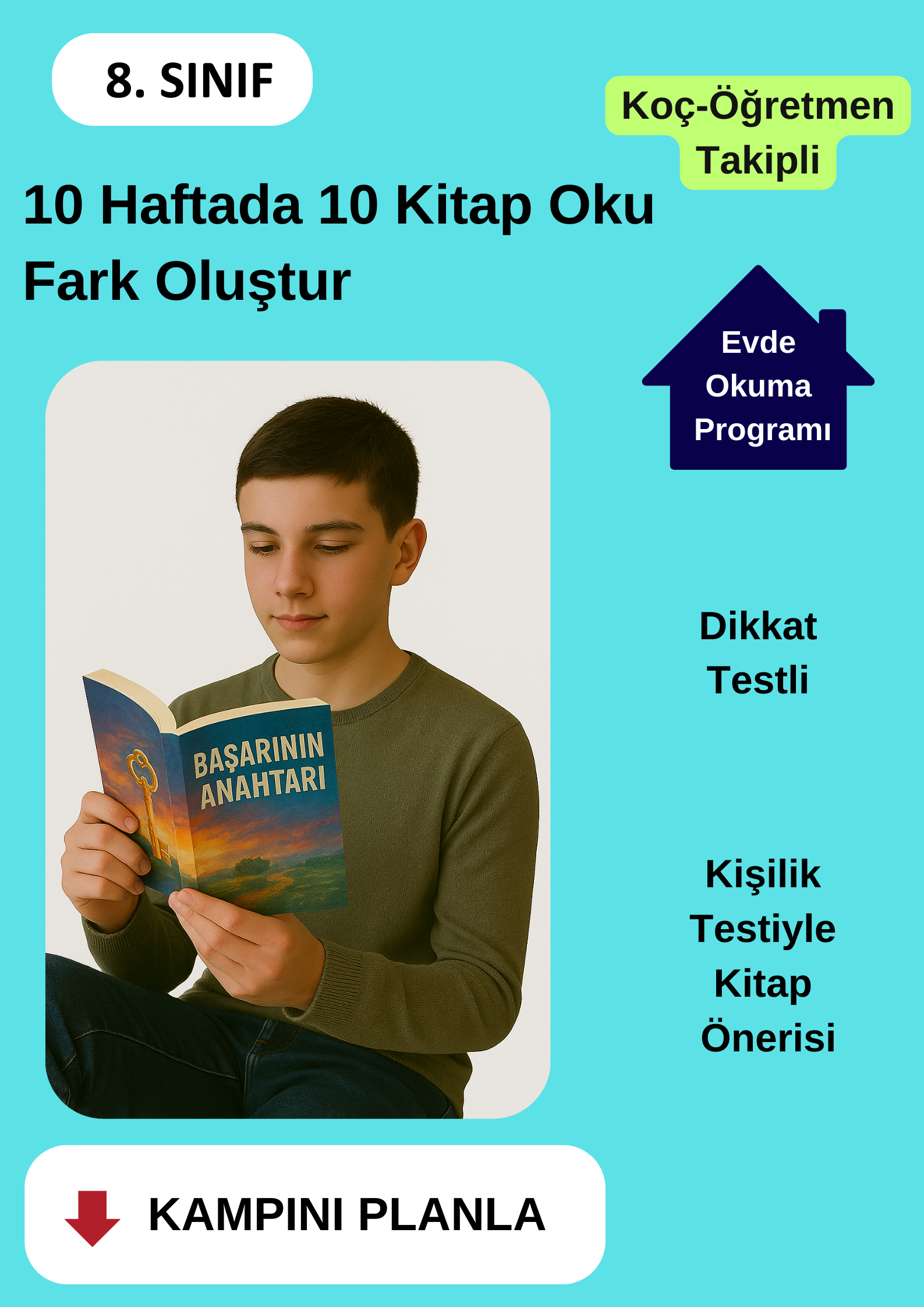 10 Haftada 10 Kitap Okuma Programı