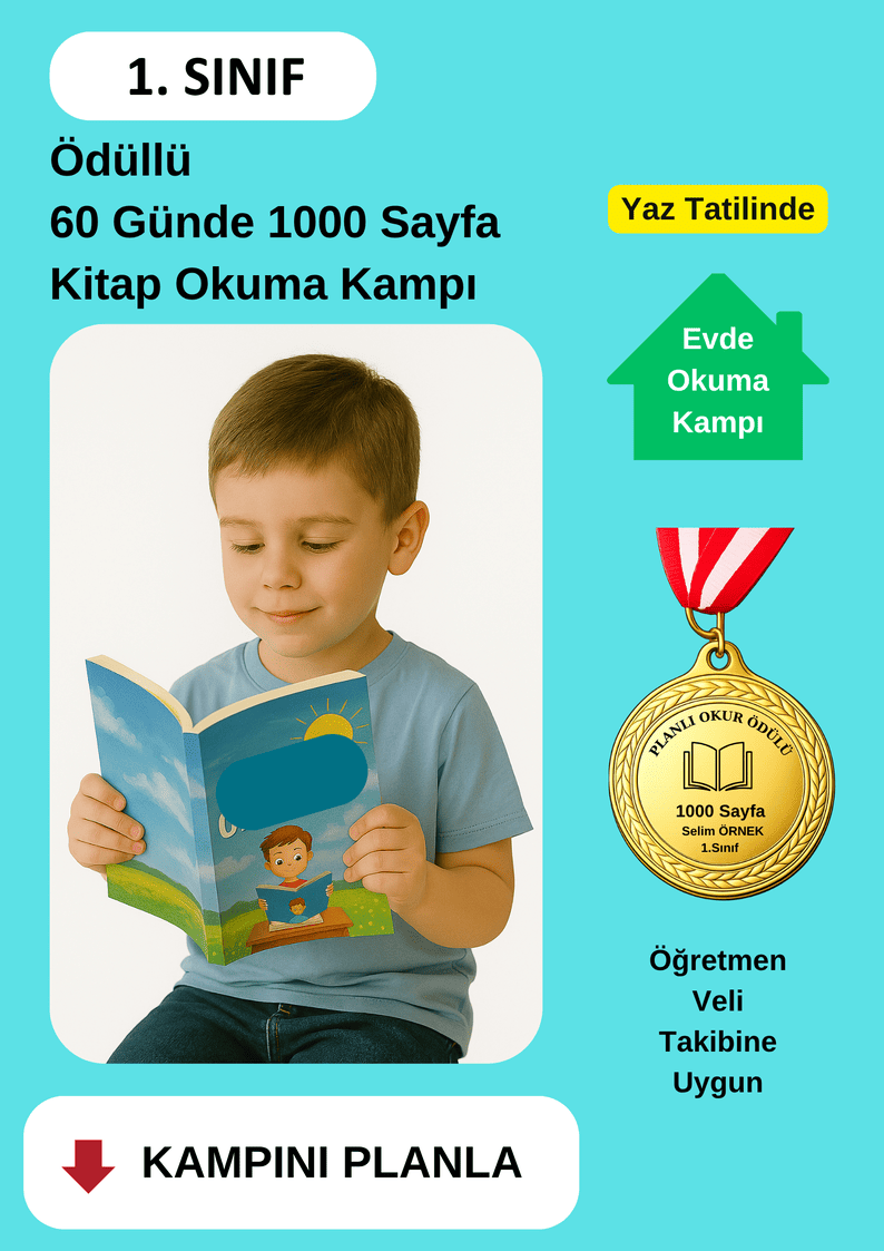Madalya Ödüllü 60 Günde 1000 Sayfa Kitap Okuma Kampı