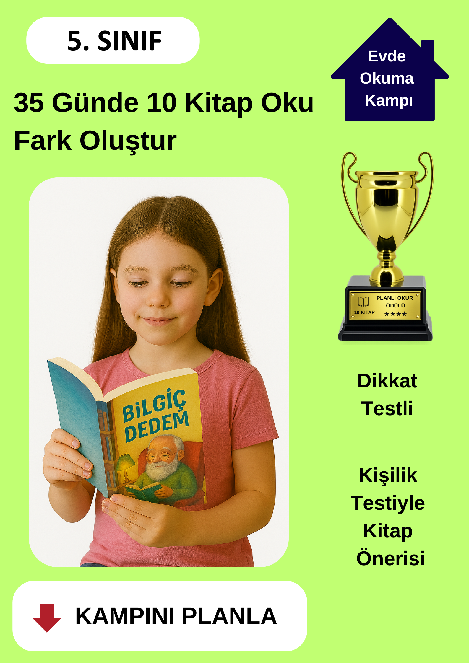 35 Günde 10 Kitap Okuma Kampı (KUPA ÖDÜLLÜ)